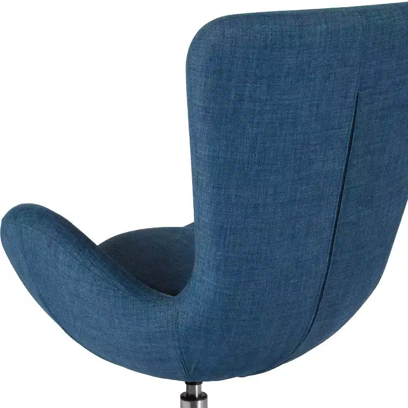 Swiveling Reception Chair with Lumbar Pillow, Upholstered, Seat 17"W x 20"D x 18"H, Holds up to 250 lbs