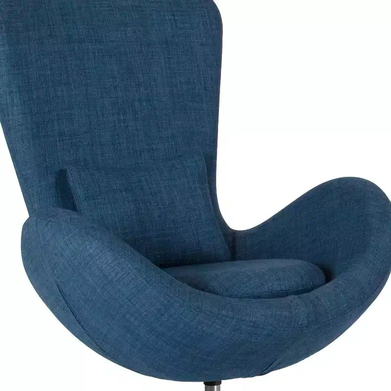 Swiveling Reception Chair with Lumbar Pillow, Upholstered, Seat 17"W x 20"D x 18"H, Holds up to 250 lbs