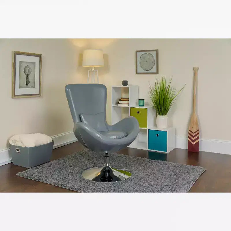 Swiveling Reception Chair with Lumbar Pillow, Upholstered, Seat 17"W x 20"D x 18"H, Holds up to 250 lbs