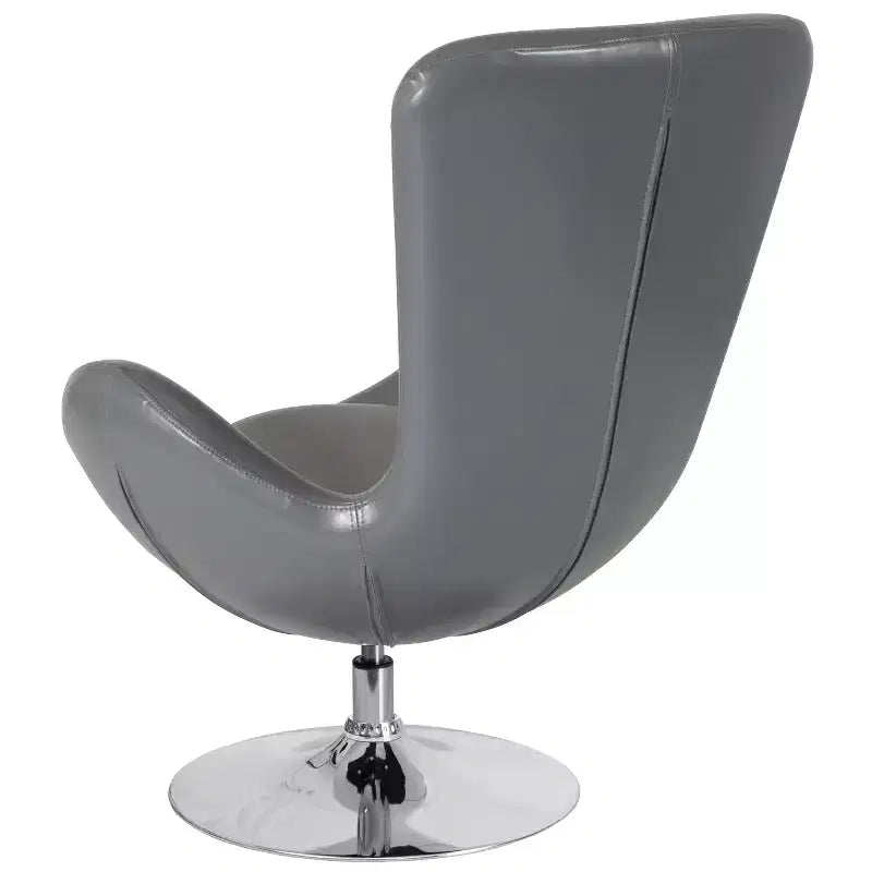Swiveling Reception Chair with Lumbar Pillow, Upholstered, Seat 17"W x 20"D x 18"H, Holds up to 250 lbs