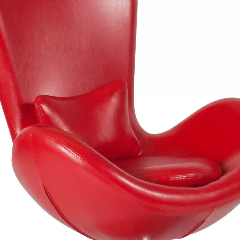 Swiveling Reception Chair with Lumbar Pillow, Upholstered, Seat 17"W x 20"D x 18"H, Holds up to 250 lbs