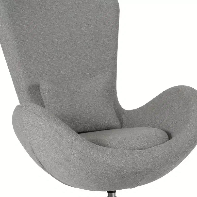 Swiveling Reception Chair with Lumbar Pillow, Upholstered, Seat 17"W x 20"D x 18"H, Holds up to 250 lbs