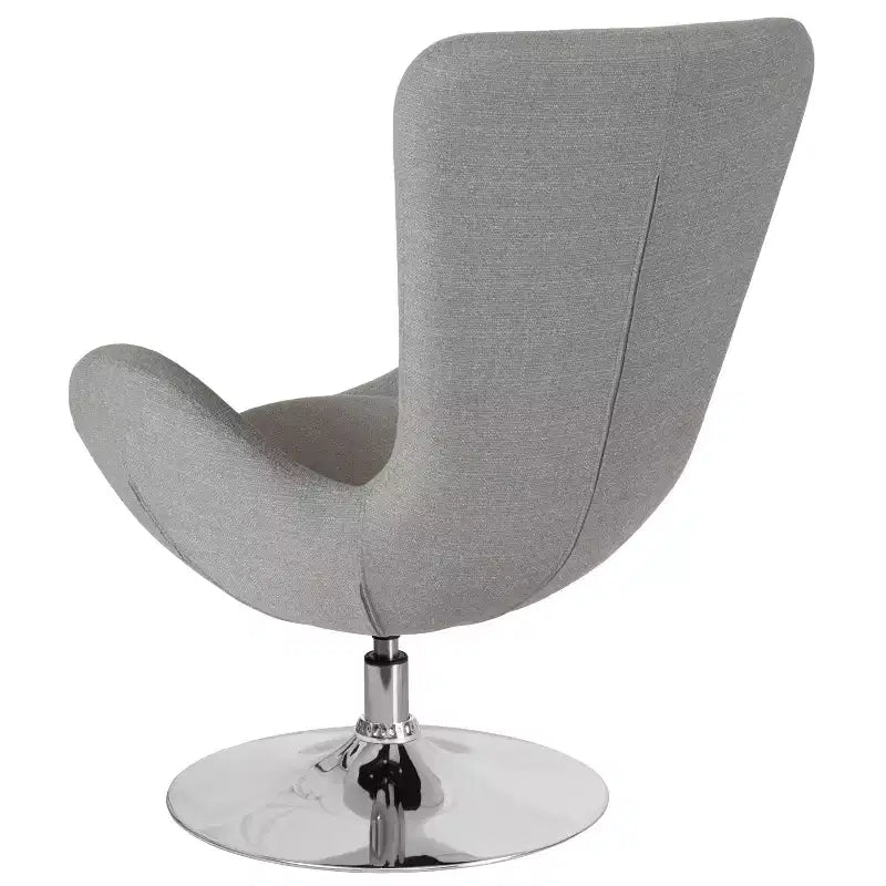 Swiveling Reception Chair with Lumbar Pillow, Upholstered, Seat 17"W x 20"D x 18"H, Holds up to 250 lbs