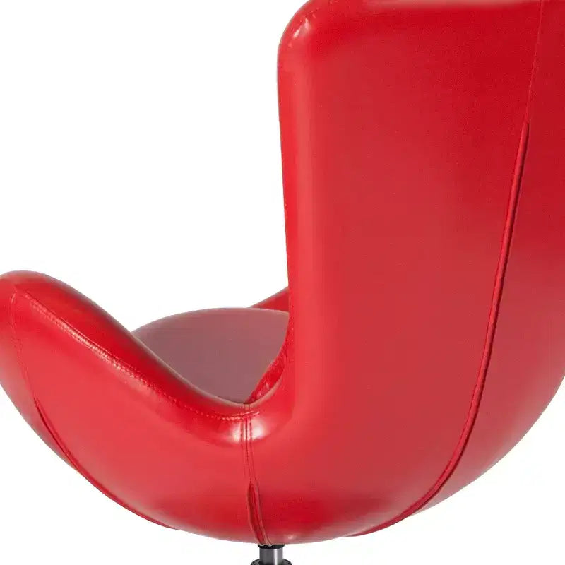 Swiveling Reception Chair with Lumbar Pillow, Upholstered, Seat 17"W x 20"D x 18"H, Holds up to 250 lbs