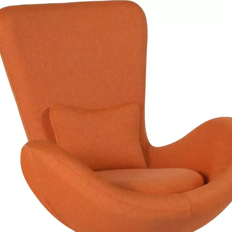 Swiveling Reception Chair with Lumbar Pillow, Upholstered, Seat 17"W x 20"D x 18"H, Holds up to 250 lbs