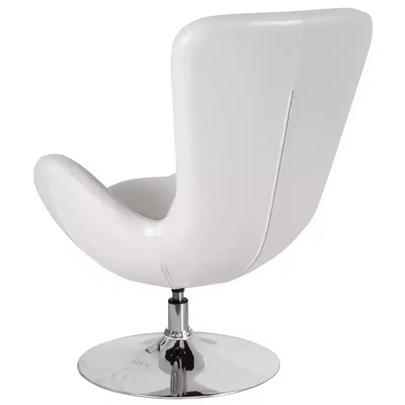 Swiveling Reception Chair with Lumbar Pillow, Upholstered, Seat 17"W x 20"D x 18"H, Holds up to 250 lbs
