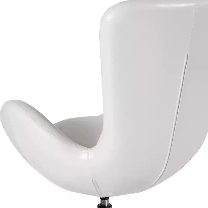 Swiveling Reception Chair with Lumbar Pillow, Upholstered, Seat 17"W x 20"D x 18"H, Holds up to 250 lbs