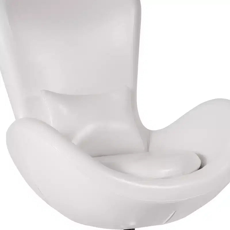 Swiveling Reception Chair with Lumbar Pillow, Upholstered, Seat 17"W x 20"D x 18"H, Holds up to 250 lbs