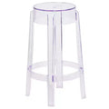Emma and Oliver 25.75H Transparent Counter Height Stool
