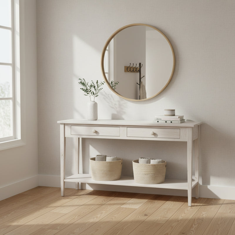 Spencer Console Server Table Unfinished Light Brown - International Concepts