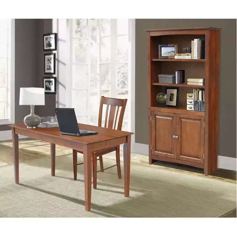 Writing Desk with 1 Drawer, Hardwood Frame, 60"W x 26"D x 30"H, Holds up to 100 lbs