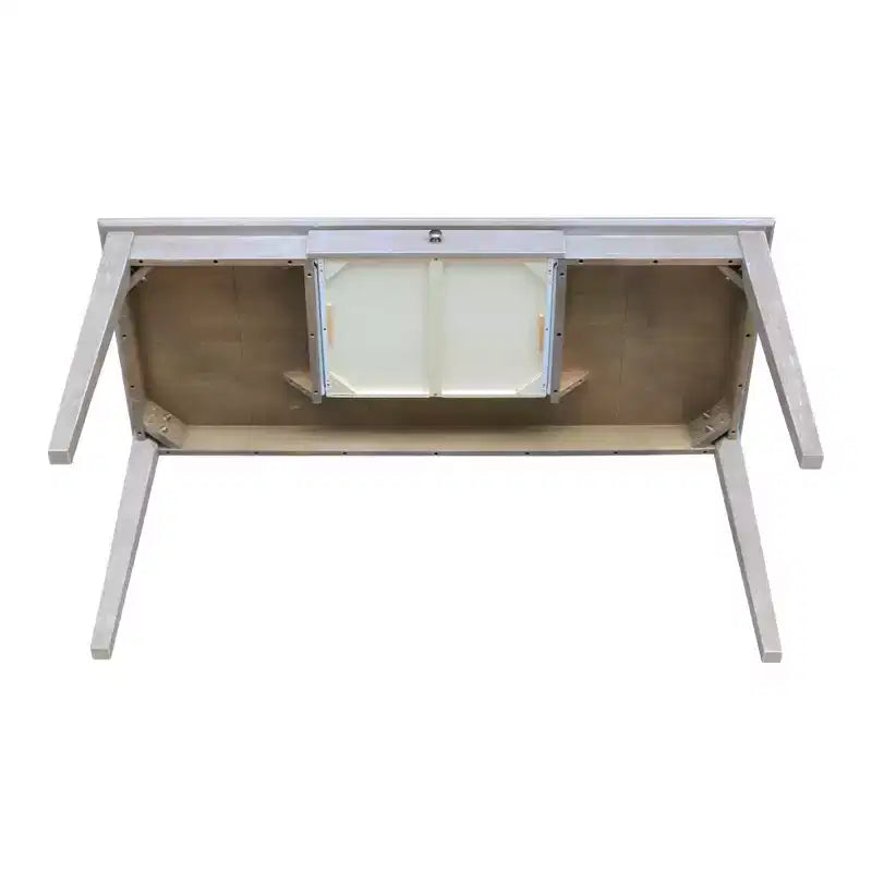 Writing Desk with 1 Drawer, Hardwood Frame, 60"W x 26"D x 30"H, Holds up to 100 lbs