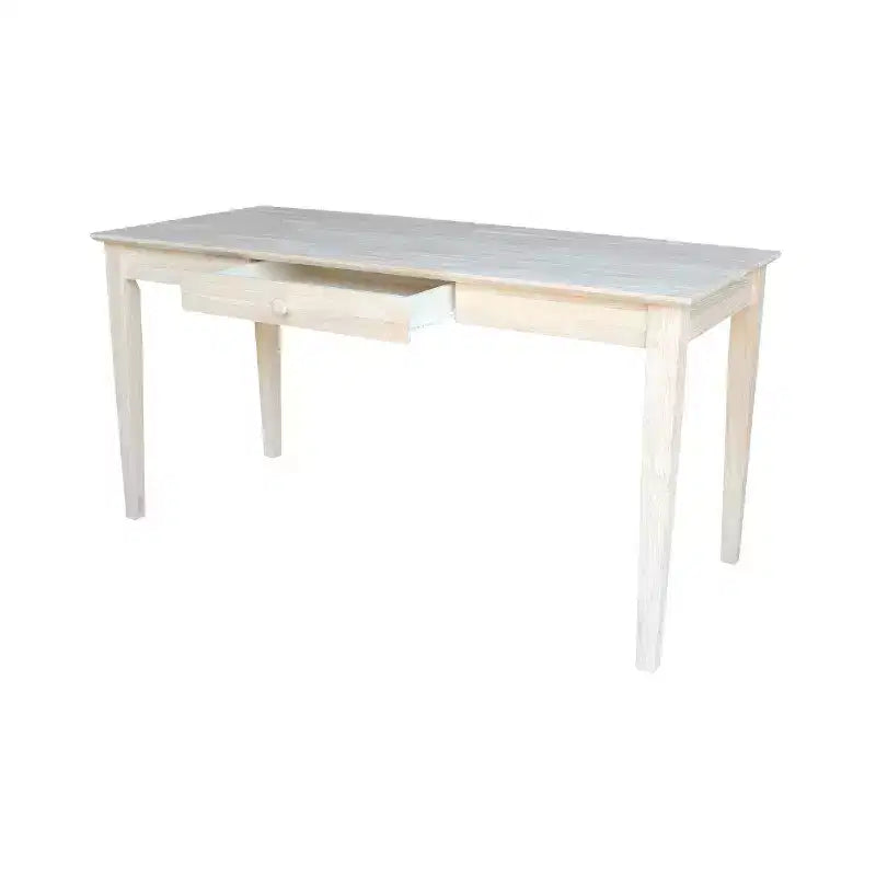 Writing Desk with 1 Drawer, Hardwood Frame, 60"W x 26"D x 30"H, Holds up to 100 lbs