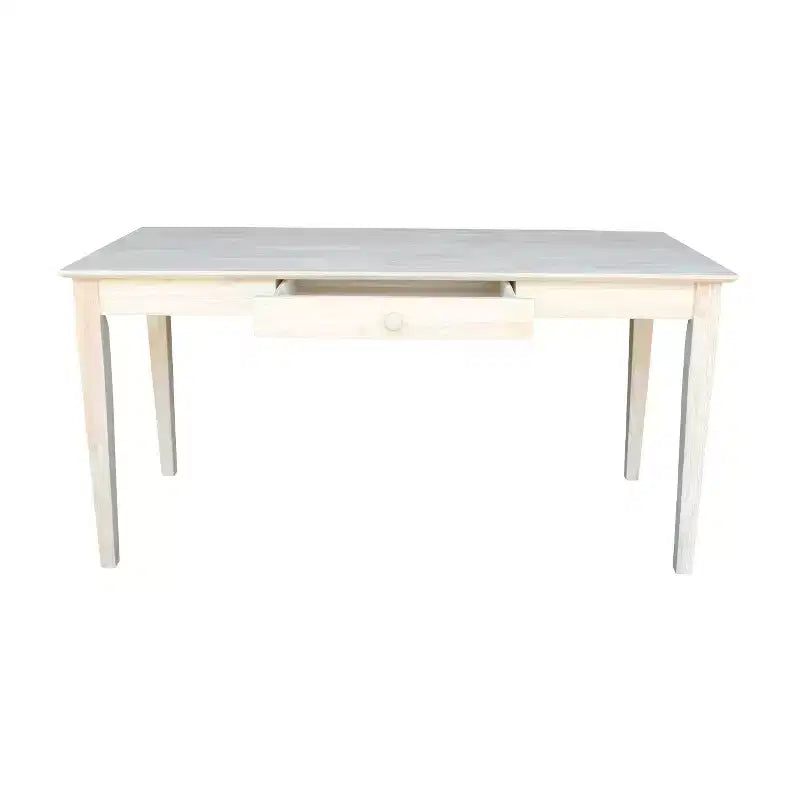 Writing Desk with 1 Drawer, Hardwood Frame, 60"W x 26"D x 30"H, Holds up to 100 lbs