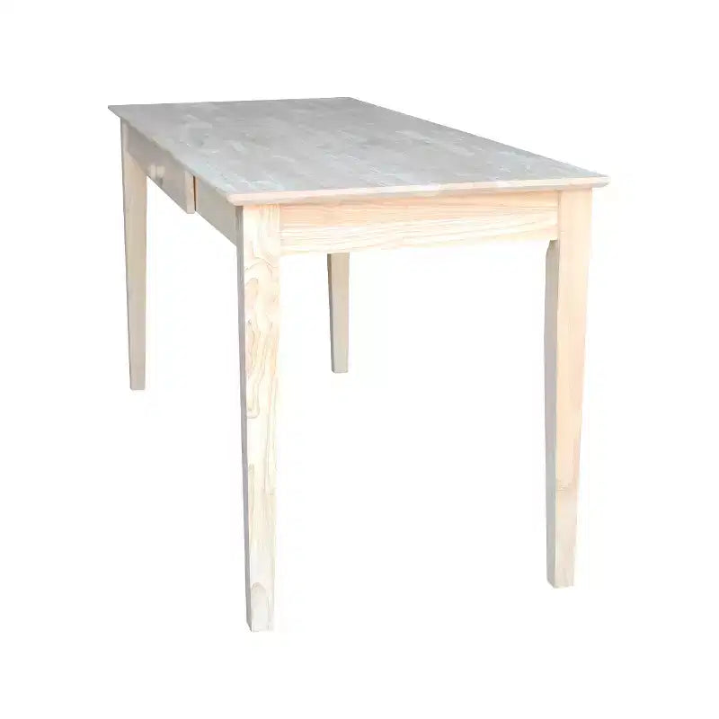 Writing Desk with 1 Drawer, Hardwood Frame, 60"W x 26"D x 30"H, Holds up to 100 lbs