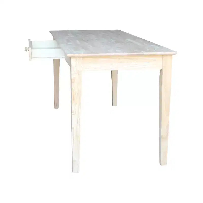 Writing Desk with 1 Drawer, Hardwood Frame, 60"W x 26"D x 30"H, Holds up to 100 lbs