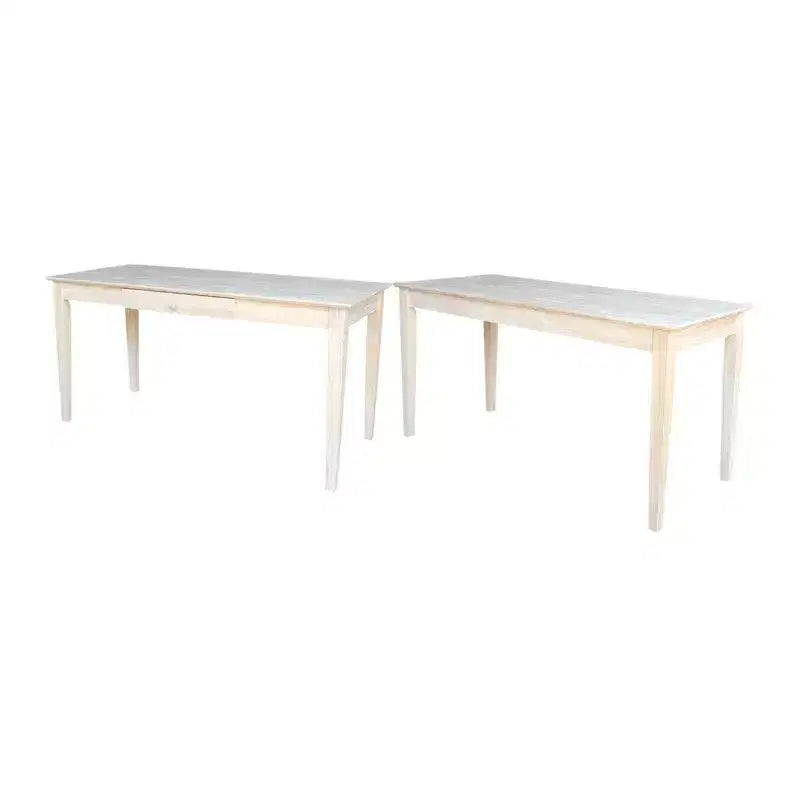 Writing Desk with 1 Drawer, Hardwood Frame, 60"W x 26"D x 30"H, Holds up to 100 lbs