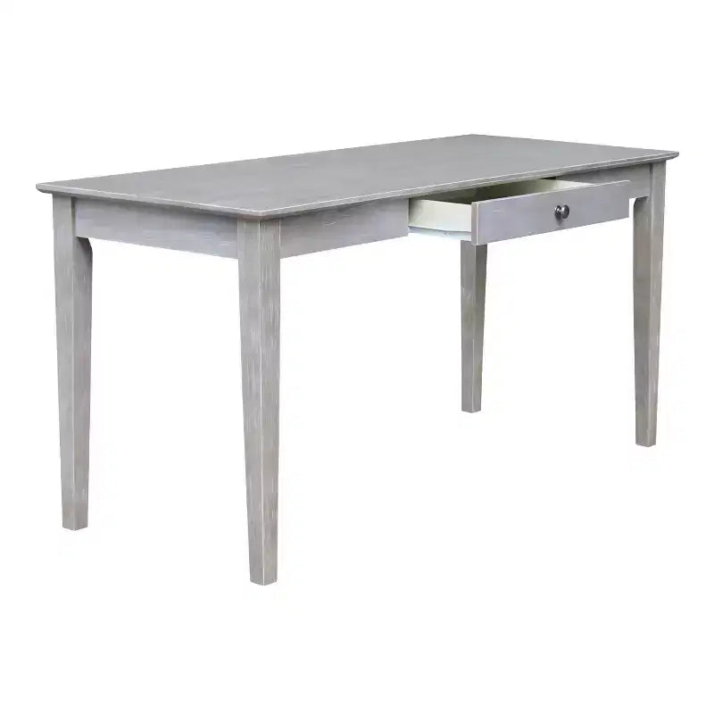 Writing Desk with 1 Drawer, Hardwood Frame, 60"W x 26"D x 30"H, Holds up to 100 lbs