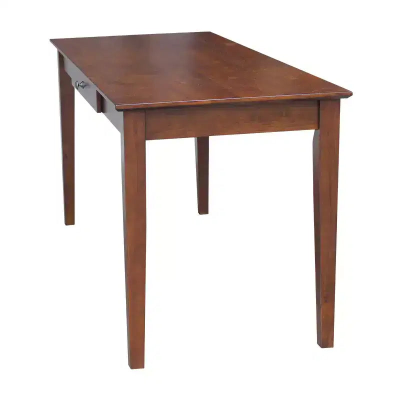 Writing Desk with 1 Drawer, Hardwood Frame, 60"W x 26"D x 30"H, Holds up to 100 lbs