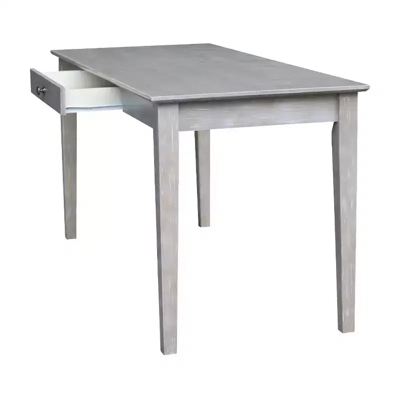 Writing Desk with 1 Drawer, Hardwood Frame, 60"W x 26"D x 30"H, Holds up to 100 lbs