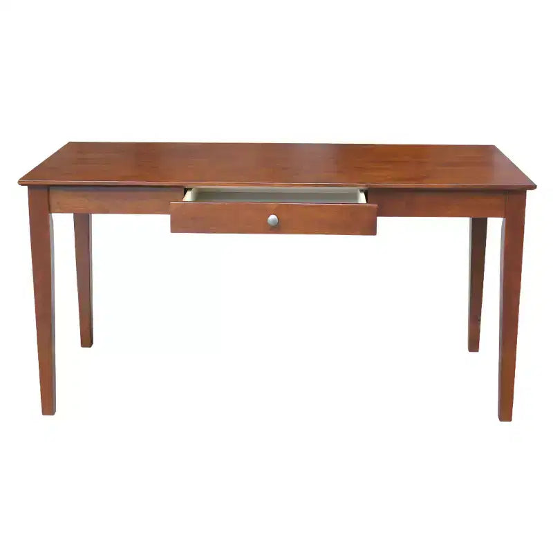 Writing Desk with 1 Drawer, Hardwood Frame, 60"W x 26"D x 30"H, Holds up to 100 lbs