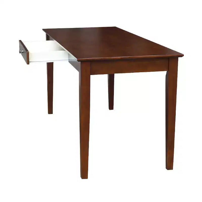 Writing Desk with 1 Drawer, Hardwood Frame, 60"W x 26"D x 30"H, Holds up to 100 lbs