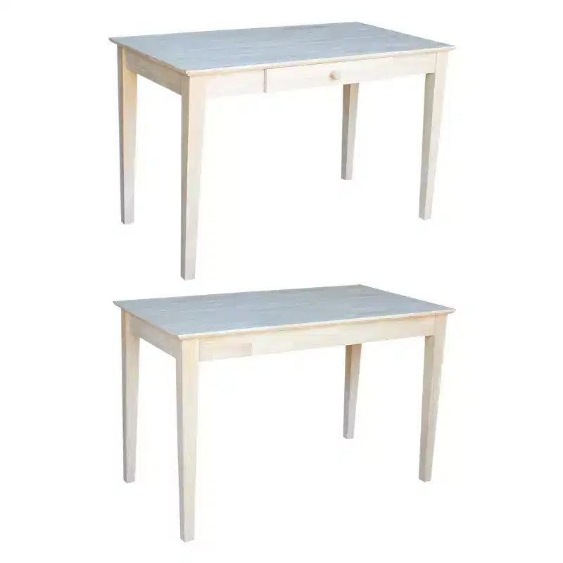 Writing Desk with 1 Drawer, Hardwood Frame, 48"W x 26"D x 30"H, Holds up to 100 lbs