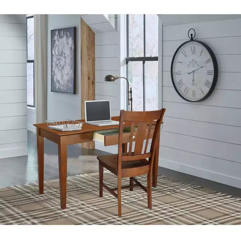 Writing Desk with 1 Drawer, Hardwood Frame, 48"W x 26"D x 30"H, Holds up to 100 lbs