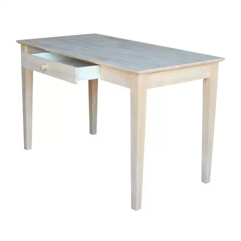 Writing Desk with 1 Drawer, Hardwood Frame, 48"W x 26"D x 30"H, Holds up to 100 lbs