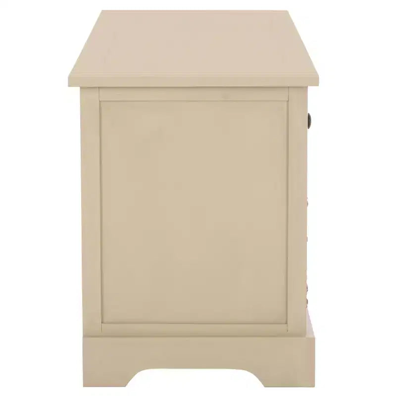 3-Drawer Storage Bench with Wicker Baskets, 42.1"W x 15.4"D x 19.7"H, 175 lbs Capacity