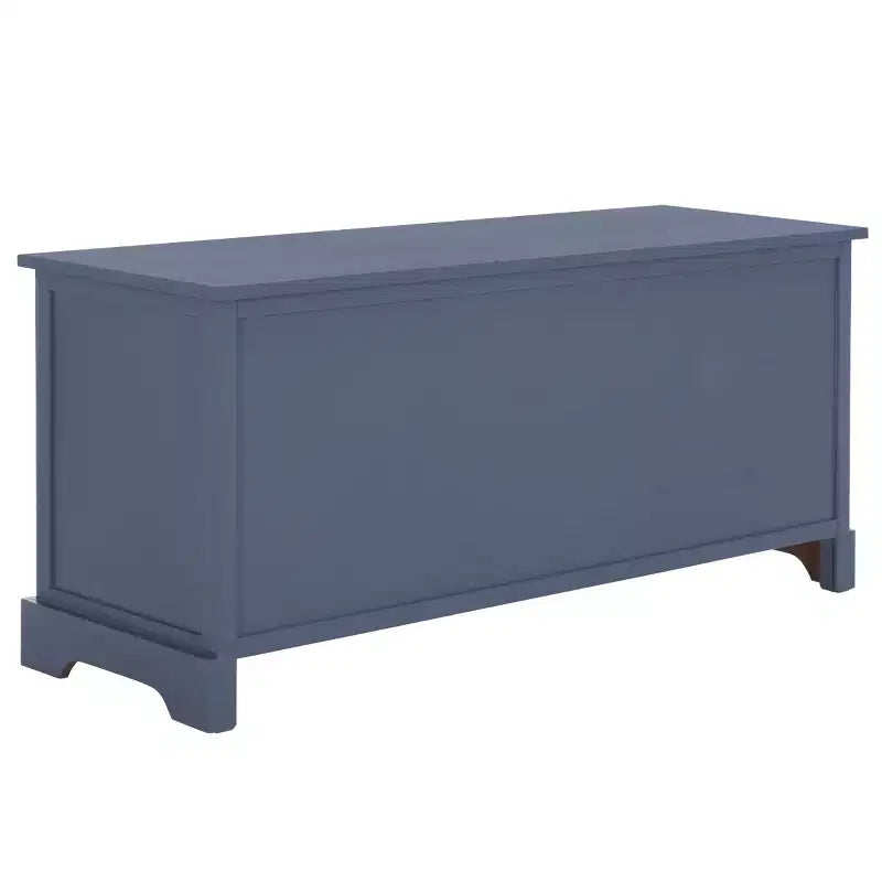 3-Drawer Storage Bench with Wicker Baskets, 42.1"W x 15.4"D x 19.7"H, 175 lbs Capacity