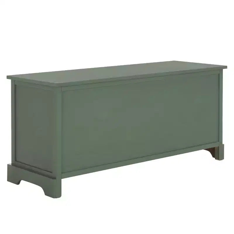 3-Drawer Storage Bench with Wicker Baskets, 42.1"W x 15.4"D x 19.7"H, 175 lbs Capacity
