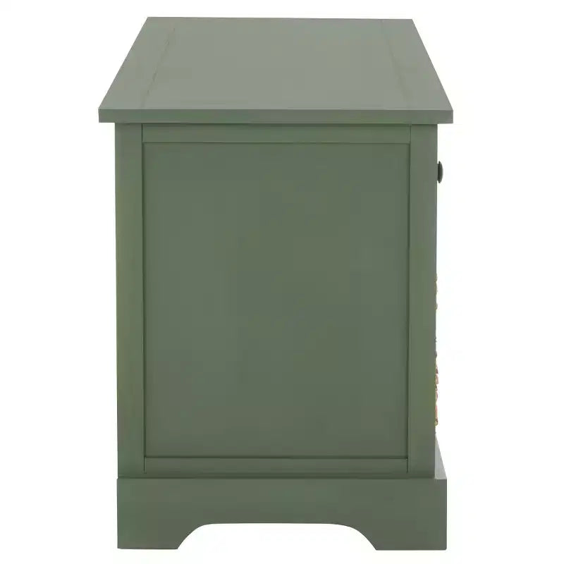 3-Drawer Storage Bench with Wicker Baskets, 42.1"W x 15.4"D x 19.7"H, 175 lbs Capacity