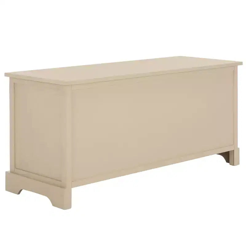 3-Drawer Storage Bench with Wicker Baskets, 42.1"W x 15.4"D x 19.7"H, 175 lbs Capacity