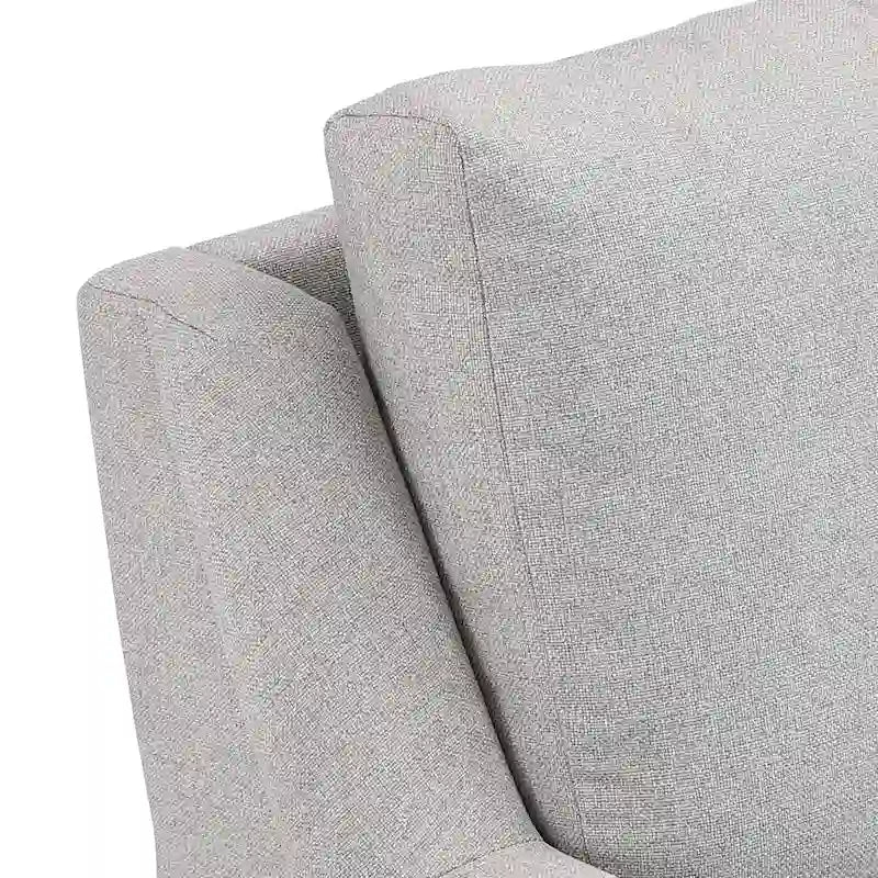 Divano Cade in tessuto grigio con gambe in metallo dorato di iNSPIRE Q Modern