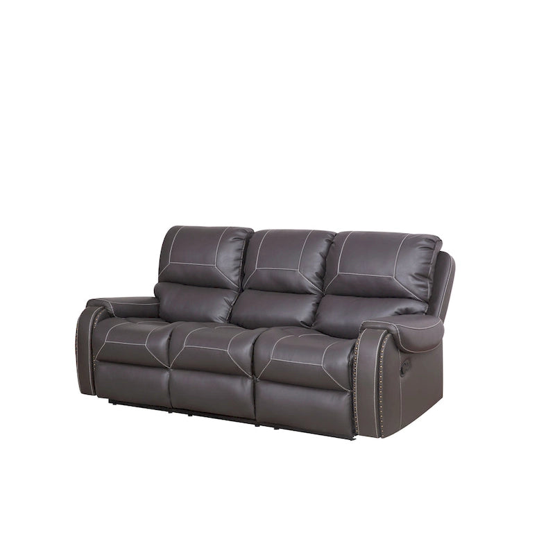 Blue Mid-Century Modern Curved Sofa