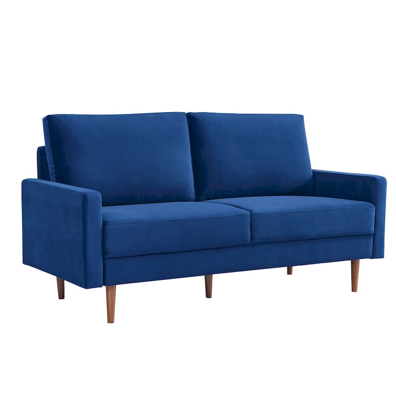 Divano imbottito OS Home and Office Furniture largo 175 cm con braccioli quadrati
