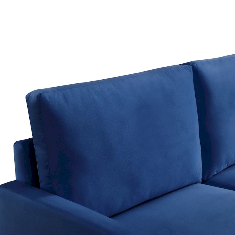 Divano imbottito OS Home and Office Furniture largo 175 cm con braccioli quadrati
