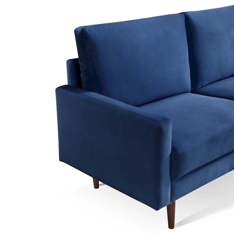 Divano imbottito OS Home and Office Furniture largo 175 cm con braccioli quadrati