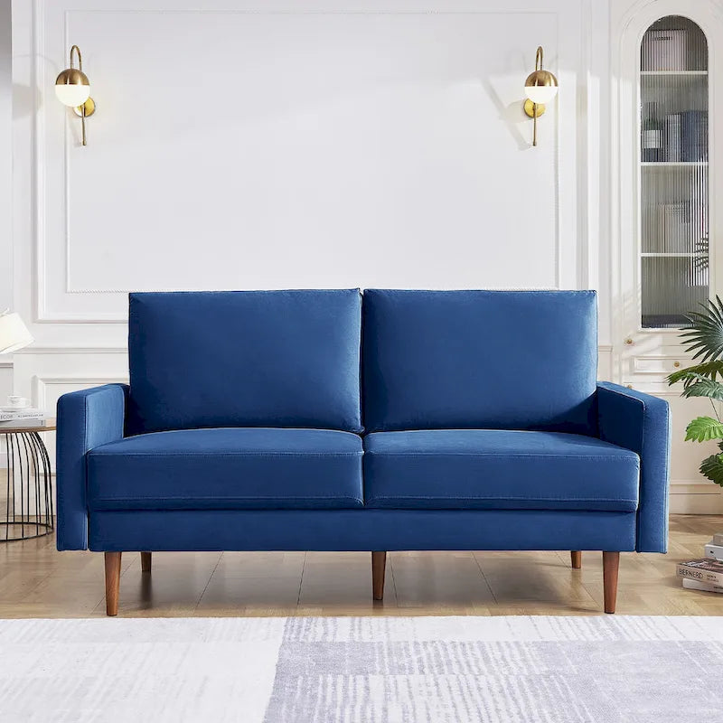 Divano imbottito OS Home and Office Furniture largo 175 cm con braccioli quadrati