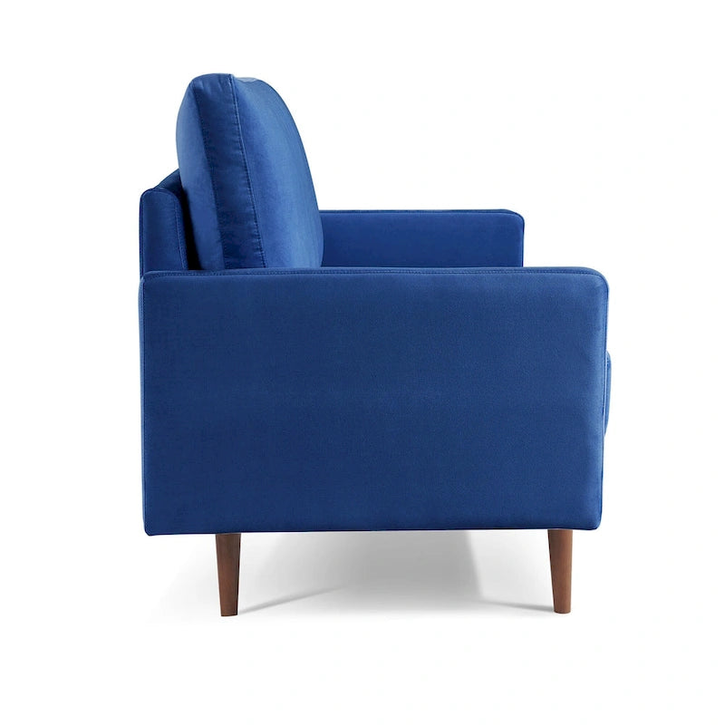 Divano imbottito OS Home and Office Furniture largo 175 cm con braccioli quadrati