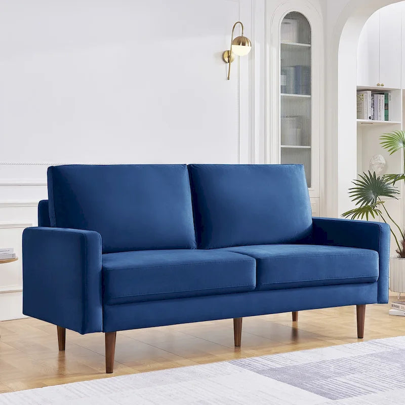 Divano imbottito OS Home and Office Furniture largo 175 cm con braccioli quadrati