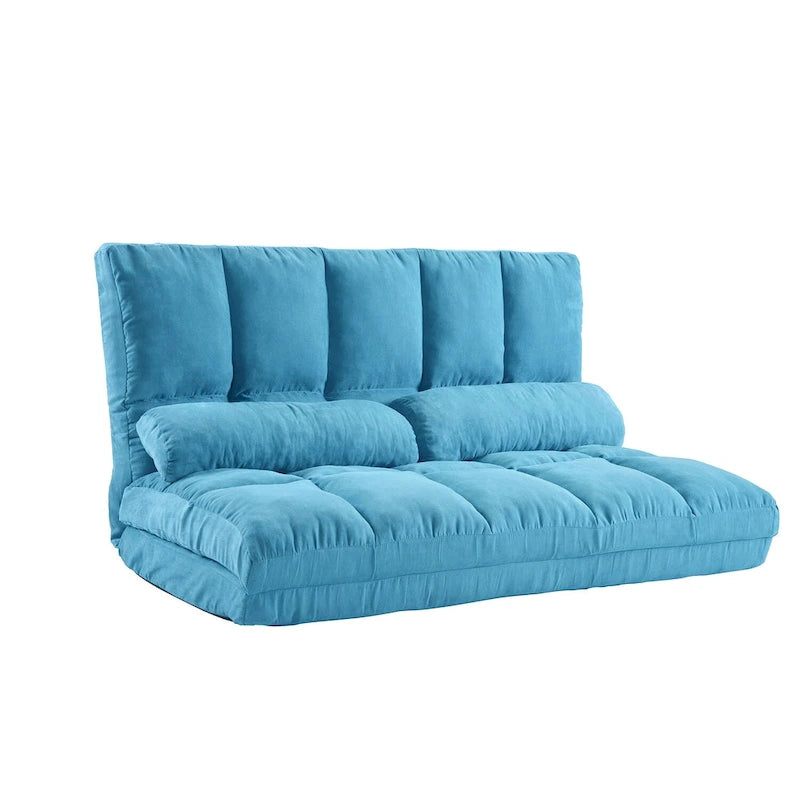 Chaise longue-vloerbank met twee kussens
