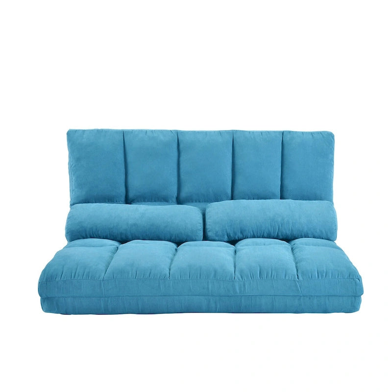 Chaise longue-vloerbank met twee kussens