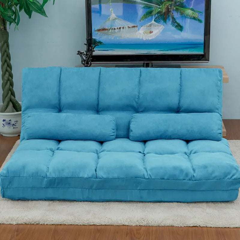 Chaise longue-vloerbank met twee kussens