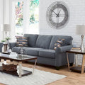 American Furniture Classics Model 8-010-A330V22 Eureka Rolled Arm Sofa with Two Pillows