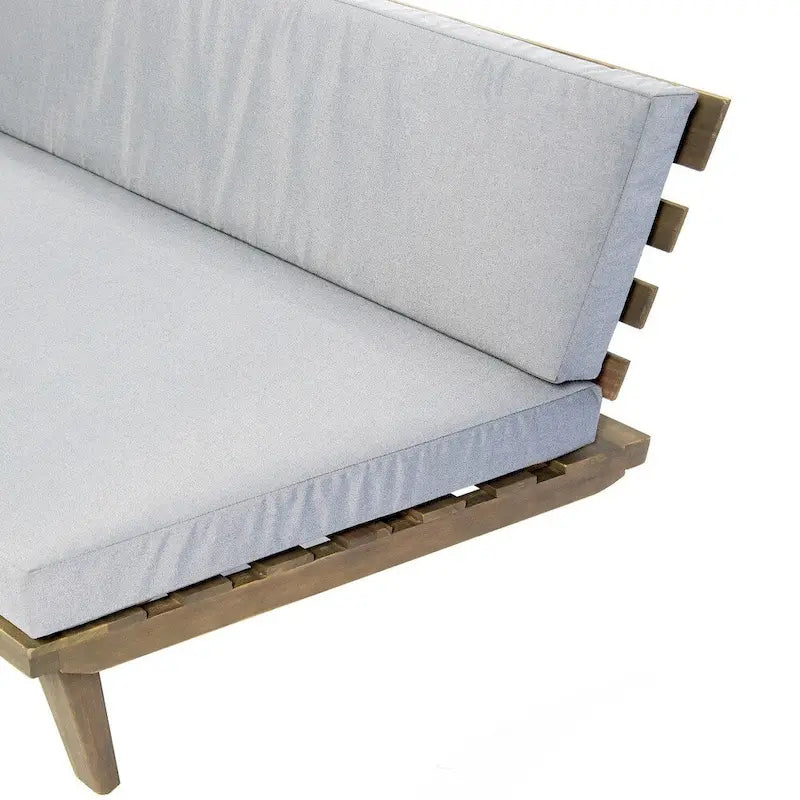 Christopher Knight Home Eulah Minimalist Wood and Fabric Left-Sided Sofa