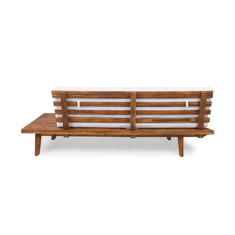 Christopher Knight Home Eulah Minimalist Wood and Fabric Right-Sided Sofa