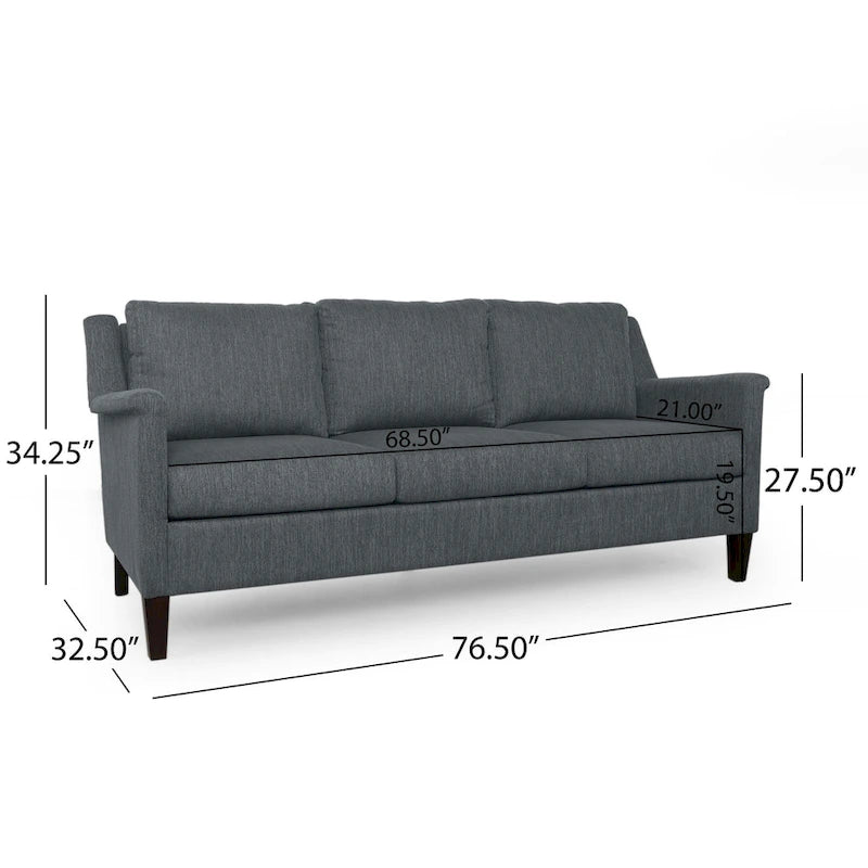 Divano a 3 posti in tessuto Dupont Modern di Christopher Knight Home