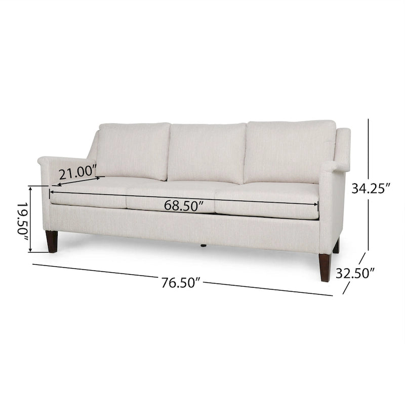 Divano a 3 posti in tessuto Dupont Modern di Christopher Knight Home